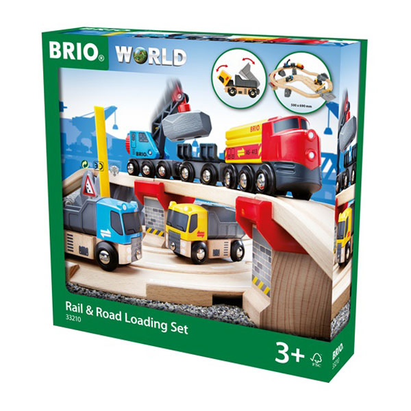 BRIO® Rail &#038; Road Loading Set 3+ 33210