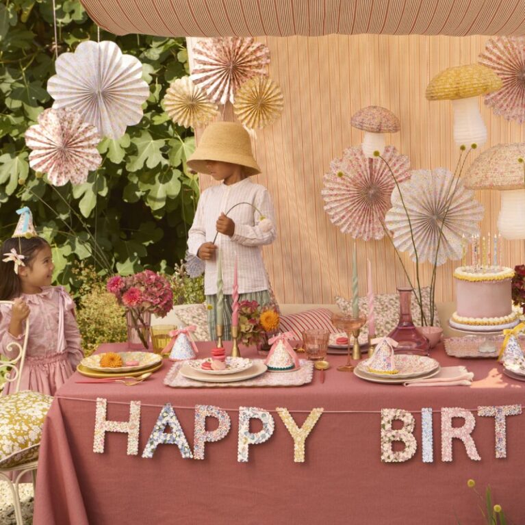 Liberty Print Happy Birthday Garland