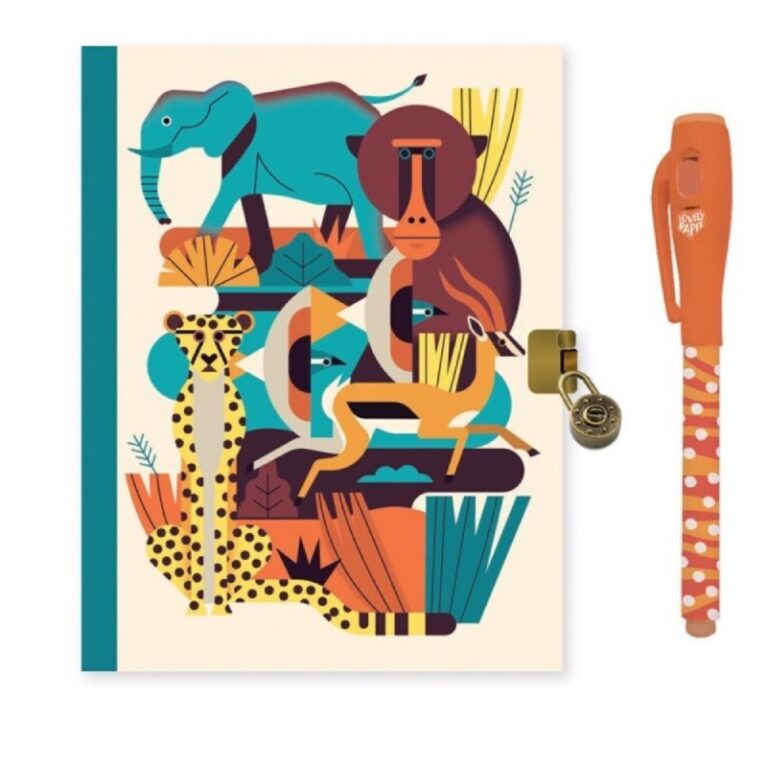 Owen Secret Lockable Notebook By Djeco