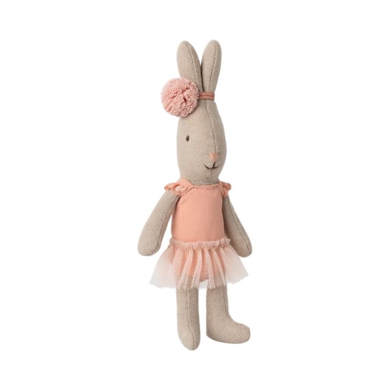 Micro Rabbit In Rose Ballet Suit &#038; Skirt By Maileg 0+