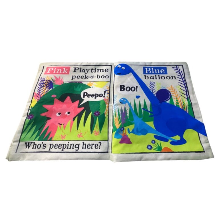Rainbow Dinosaurs &#8211; Nursery Times Crinkly Newspaper Baby Toy 0+