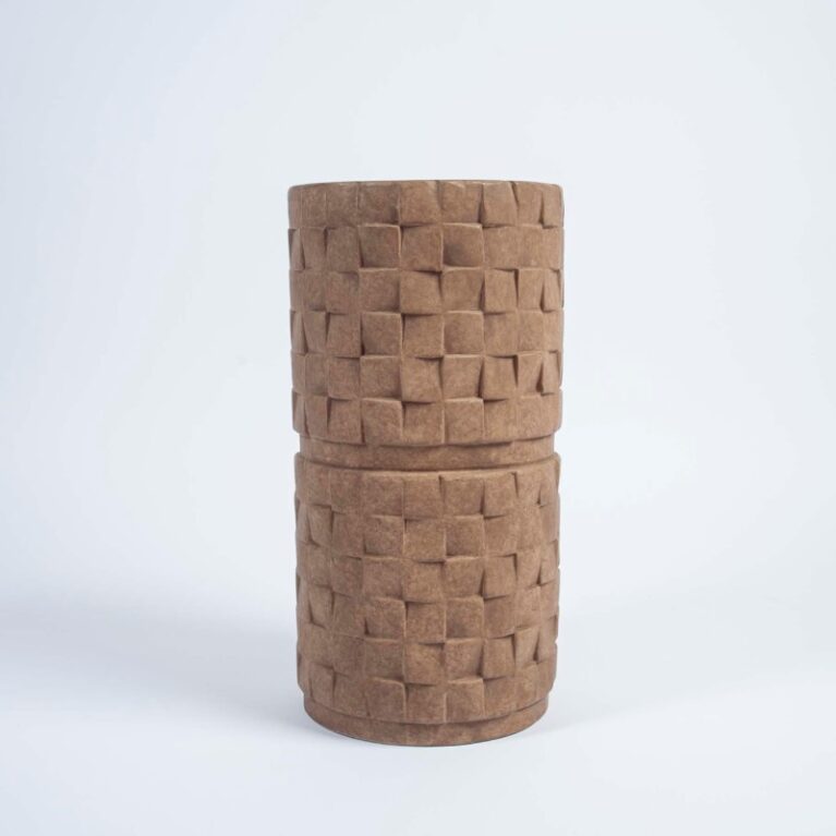 Ceramic Woven Effect Side Table
