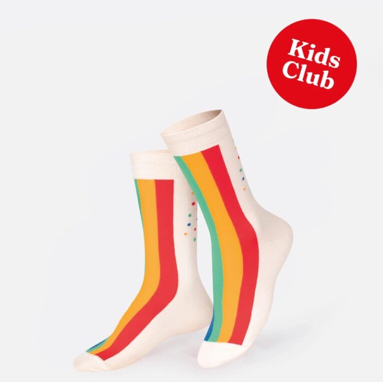 Rainbow Cake &#8211; Children&#8217;s Pair Of Novelty Socks