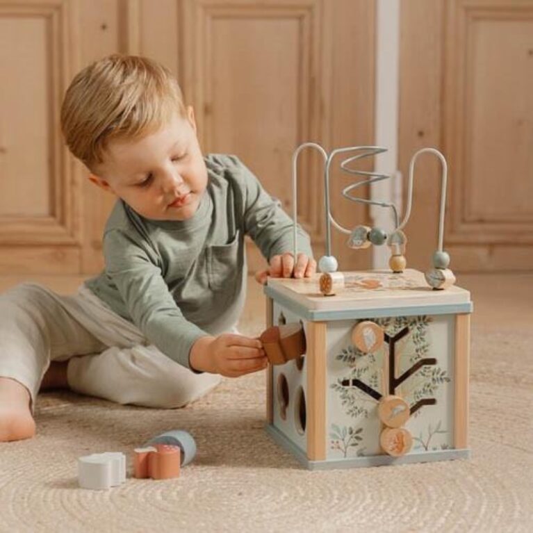 Forest Friends Wooden Activity Cube By Little Dutch 18m+