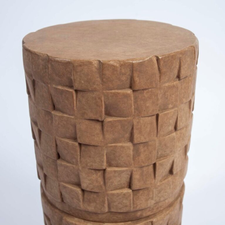 Ceramic Woven Effect Side Table