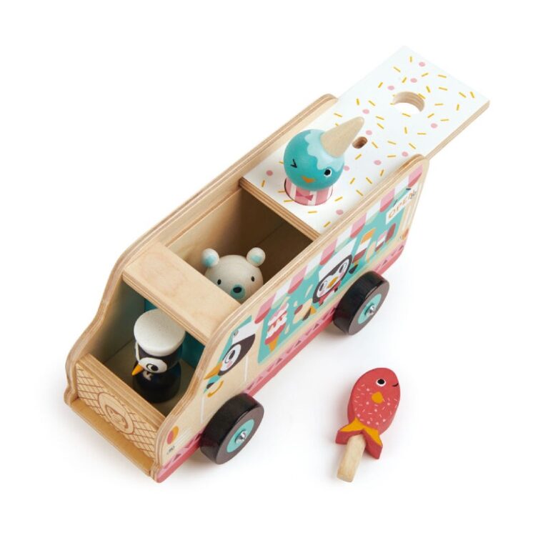 Penguin&#8217;s Gelato Van Wooden Toy 18m+