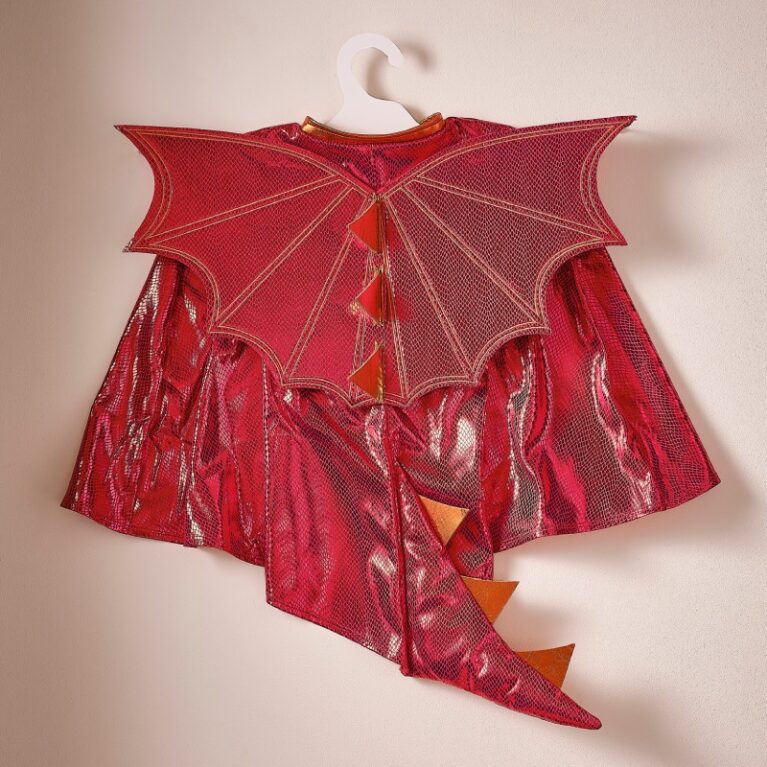 Children&#8217;s Red Dragon Costume Cape