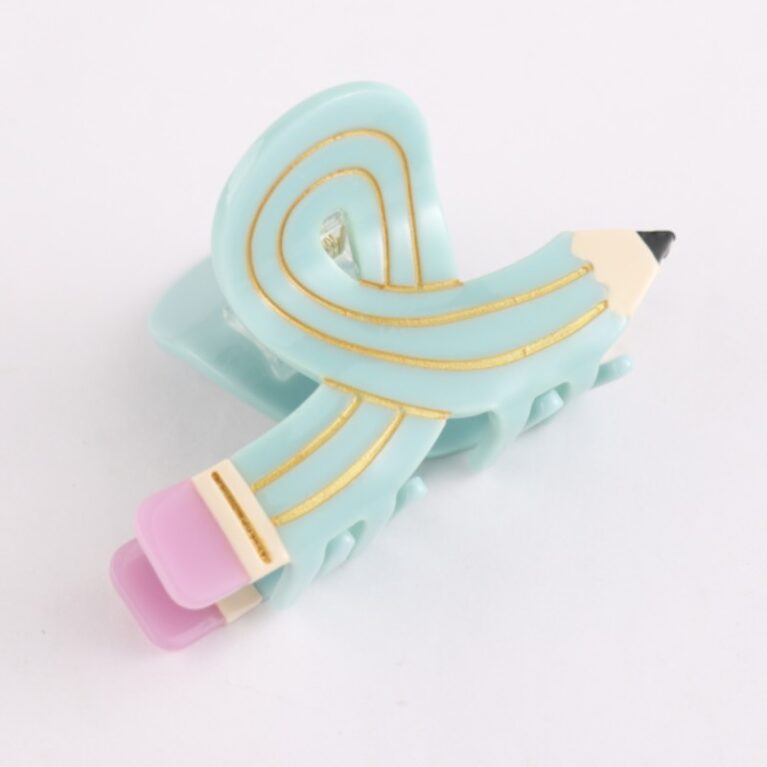 Blue Pencil &#8211; Large Single Claw Hair Clip