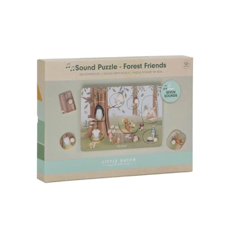 Forest Friends Wooden Sound Puzzle By Little Dutch 1+