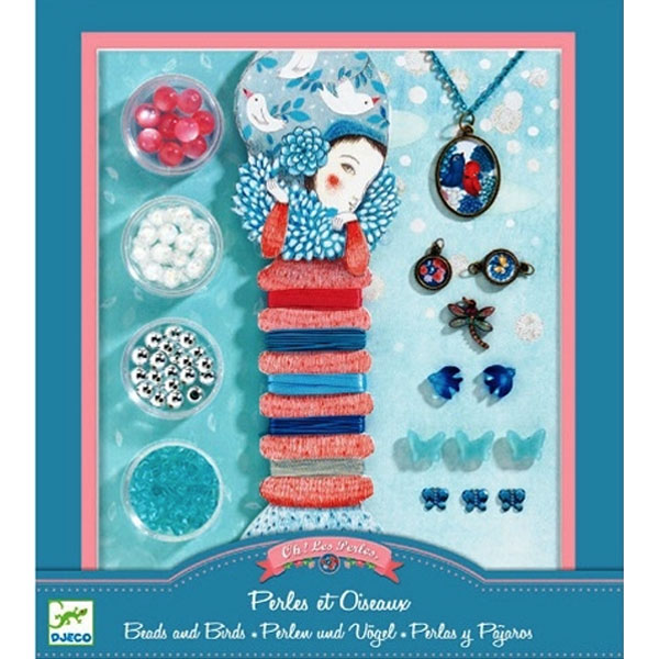 pearls and birds jewellery Djeco