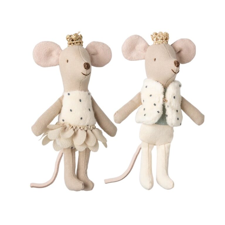 Royal Twins Brother &#038; Sister Mouse In Matchbox By Maileg 3+