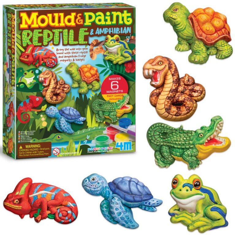 Mould &#038; Paint Reptile &#038; Amphibian Art Kit 5+