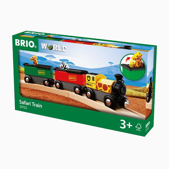BRIO® Safari Train Wooden Railway Age 3+