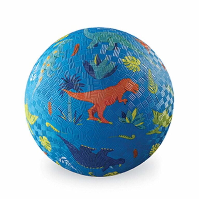 Dinosaur Blue &#8211; Large Rubber Picture Ball 18cm