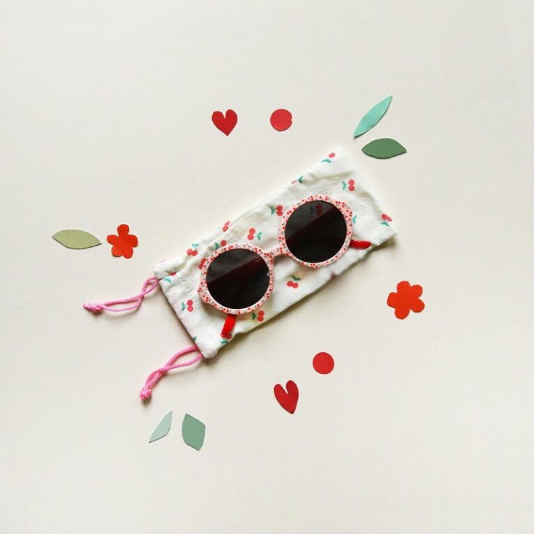 Children&#8217;s Sweet Cherry Sunglasses In Pink