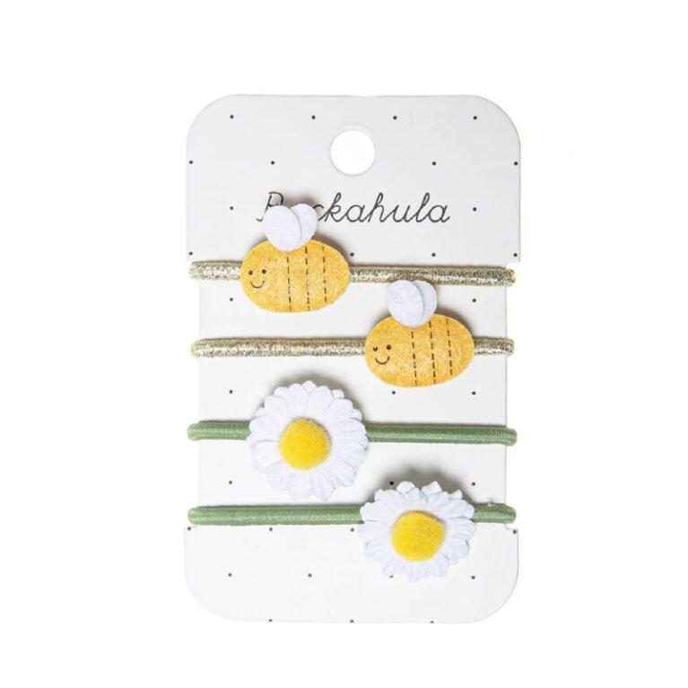 Set Of 4 Bertie Bee &#038; Daisy Hair Ponies