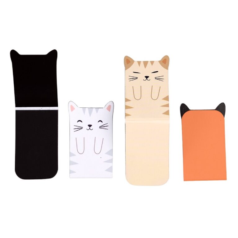 Set Of 4 Magnetic Bookmarks &#8211; Cats