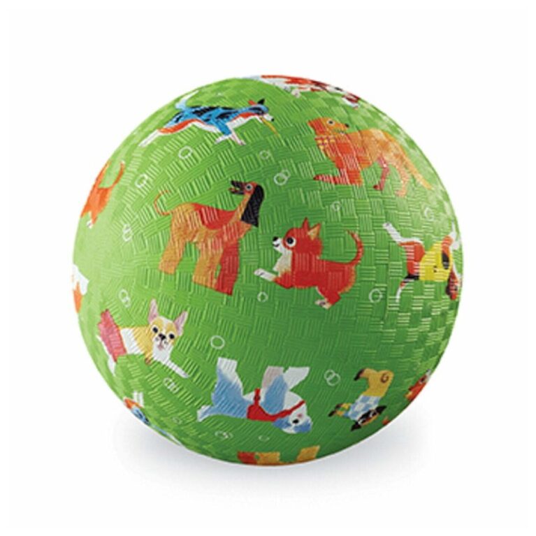 Playful Pups &#8211; Large Rubber Picture Ball 18cm