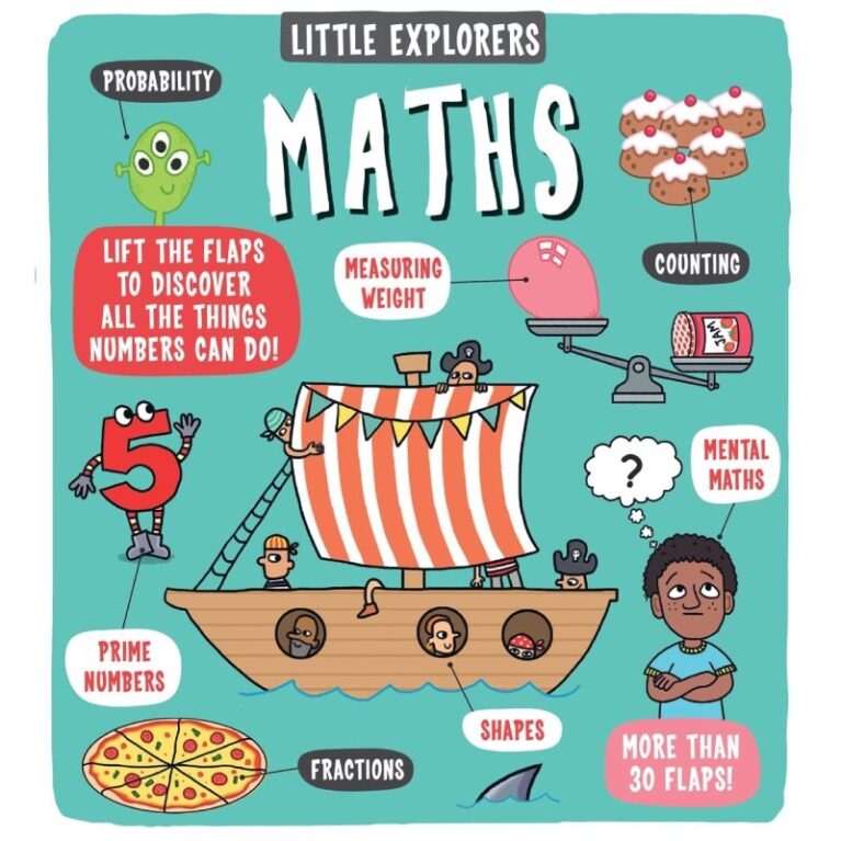 Little Explorers: Maths (Lift The Flap) &#8211; Hardback Book