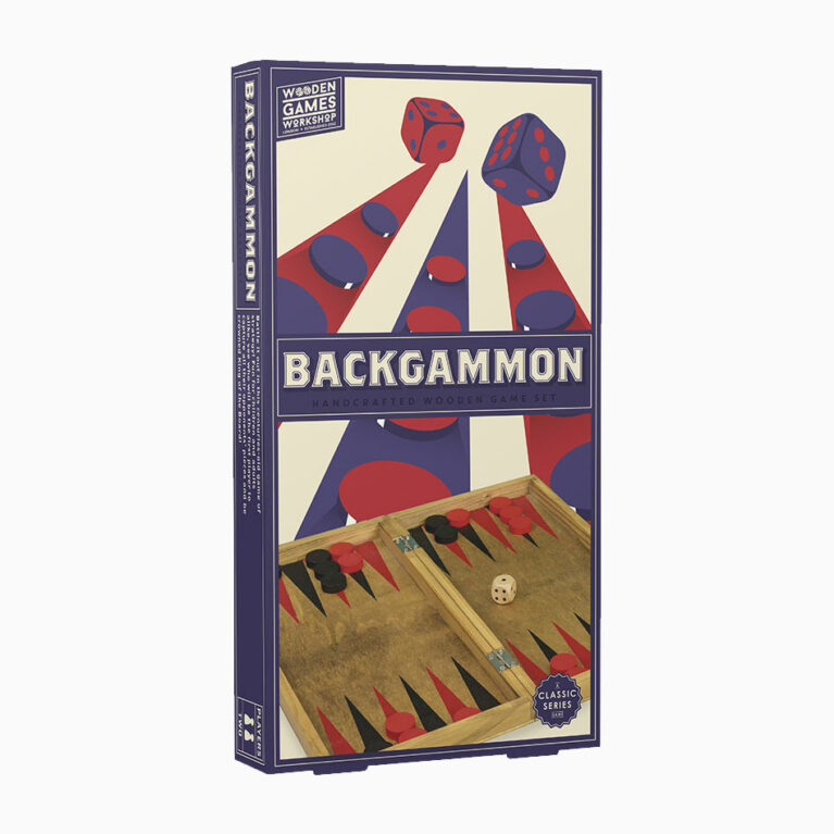 Backgammon Handcrafted Wooden Board Game 3+