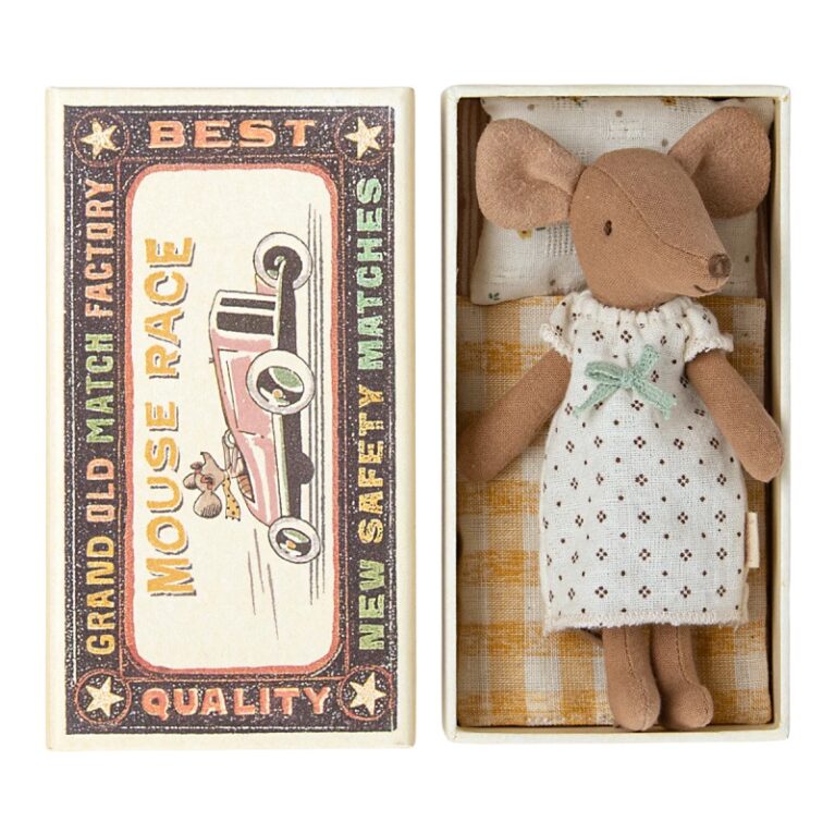 Big Sister Mouse In Matchbox By Maileg 3+