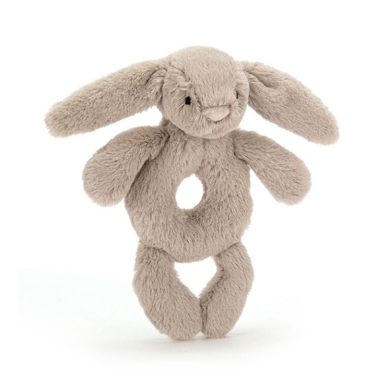 Bashful Beige Bunny Ring Rattle By Jellycat 0+