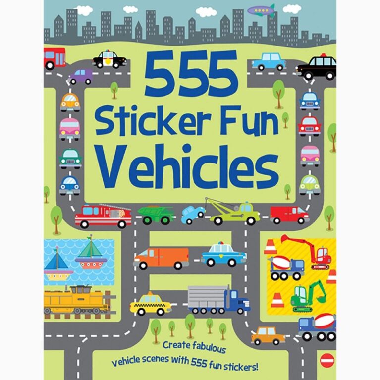555 Sticker Fun: Vehicles &#8211; Sticker Book