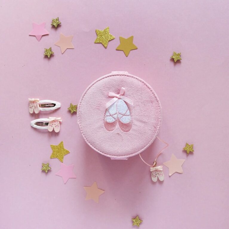 Set Of 2 Ballet Shoes Hair Clips