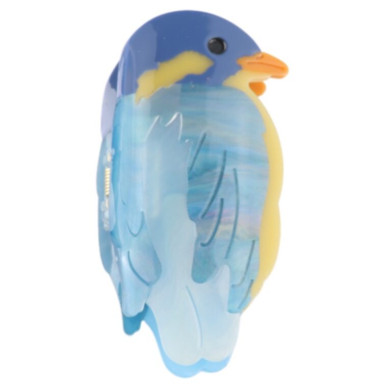 Kingfisher Bird &#8211; Large Single Claw Hair Clip
