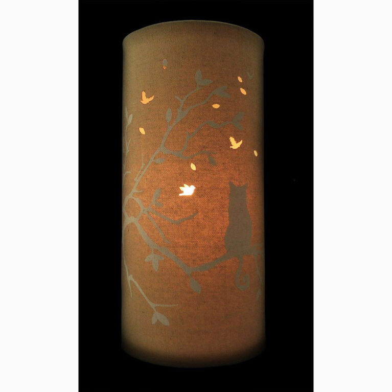 Cat Love &#8211; Cylindrical Fabric Lamp