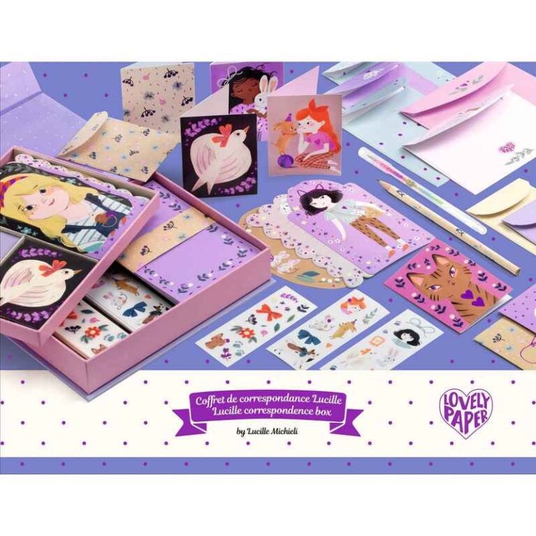 Lucille Stationery Box Set By Djeco