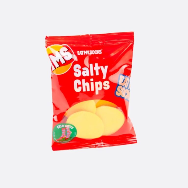 Red Salty Chips &#8211; Pair Of Novelty Socks