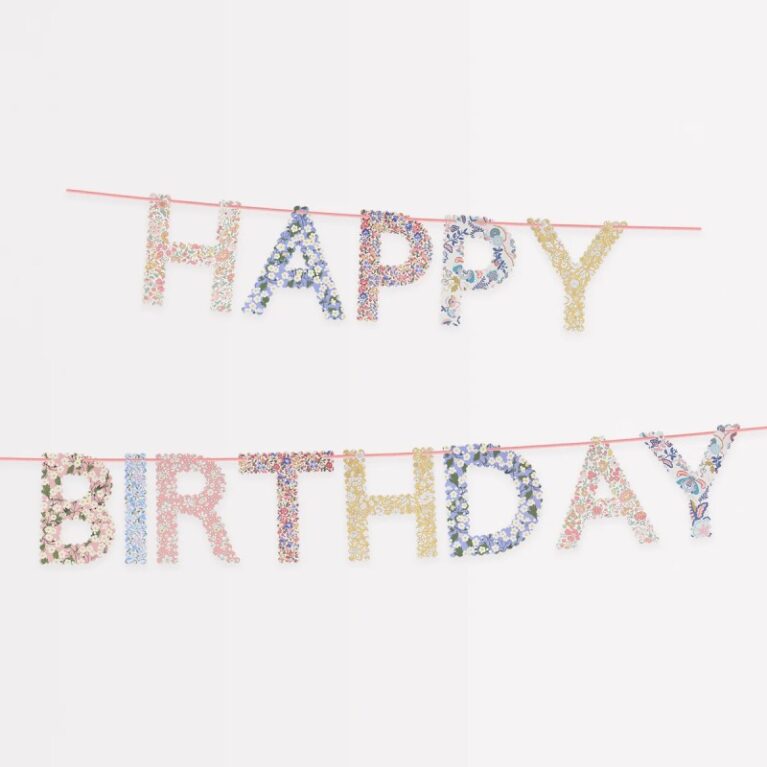 Liberty Print Happy Birthday Garland