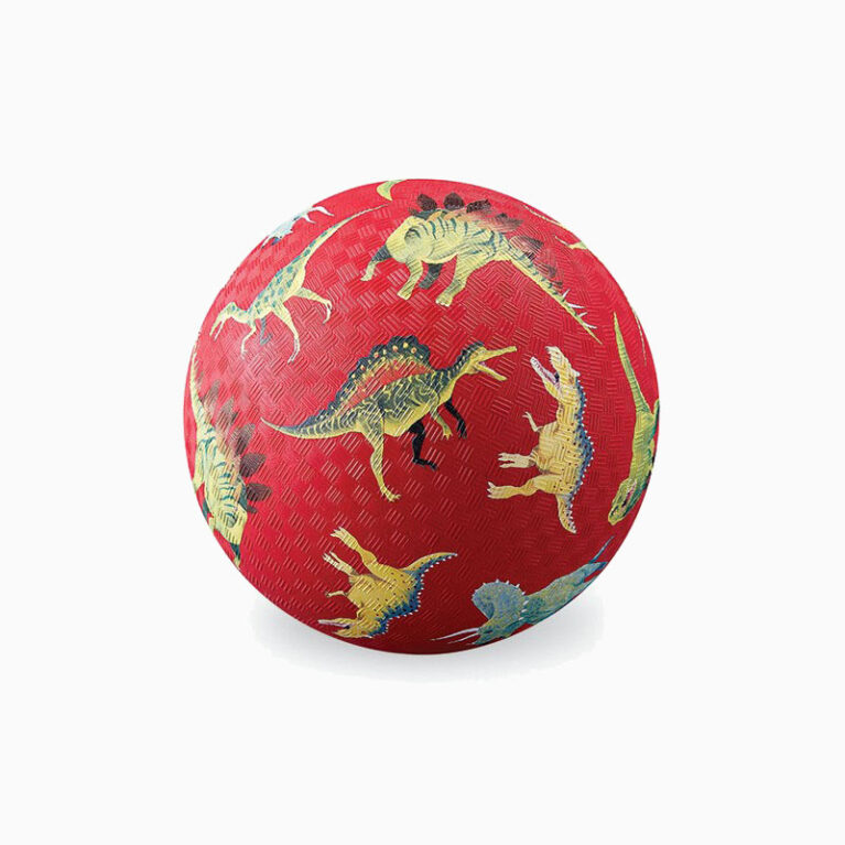 Red Dinosaur &#8211; Small Rubber Picture Ball 13cm
