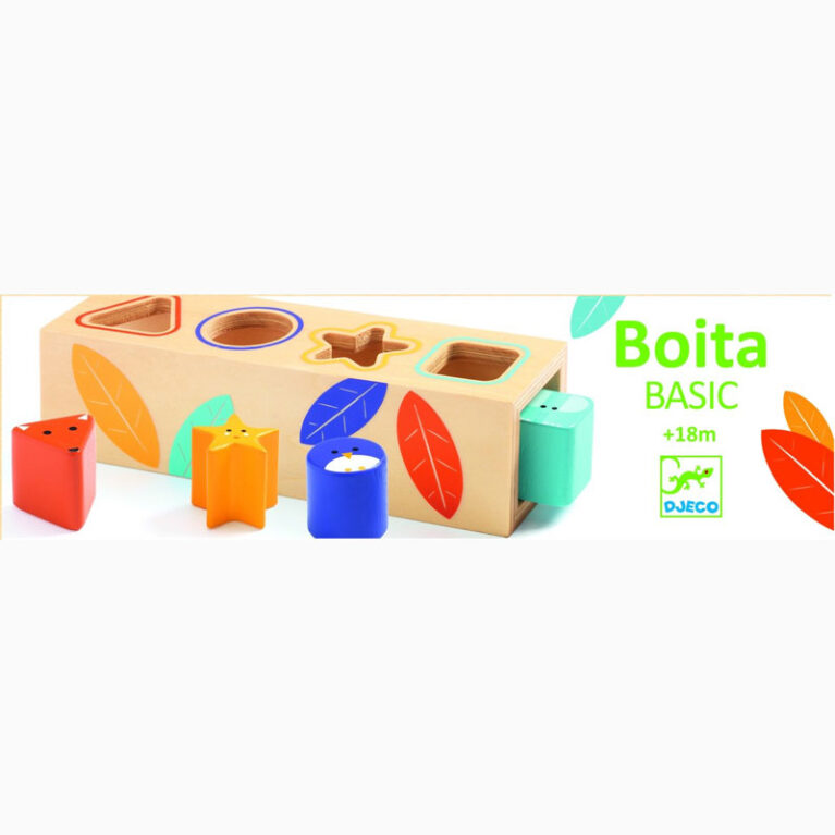 Boita Basic Wooden Shape Sorter By Djeco 18m+