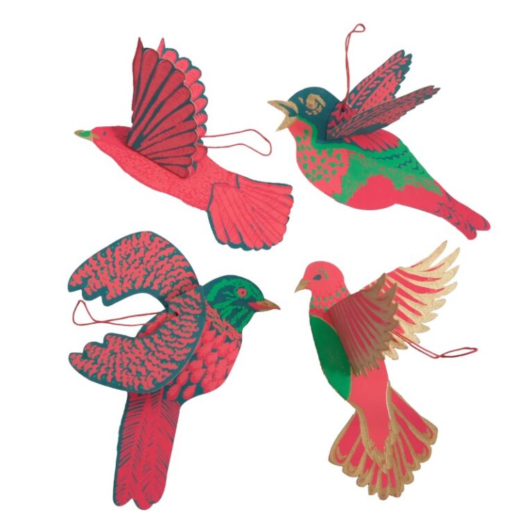 Party Birds &#8211; Paper Ornaments Hanging Decorations