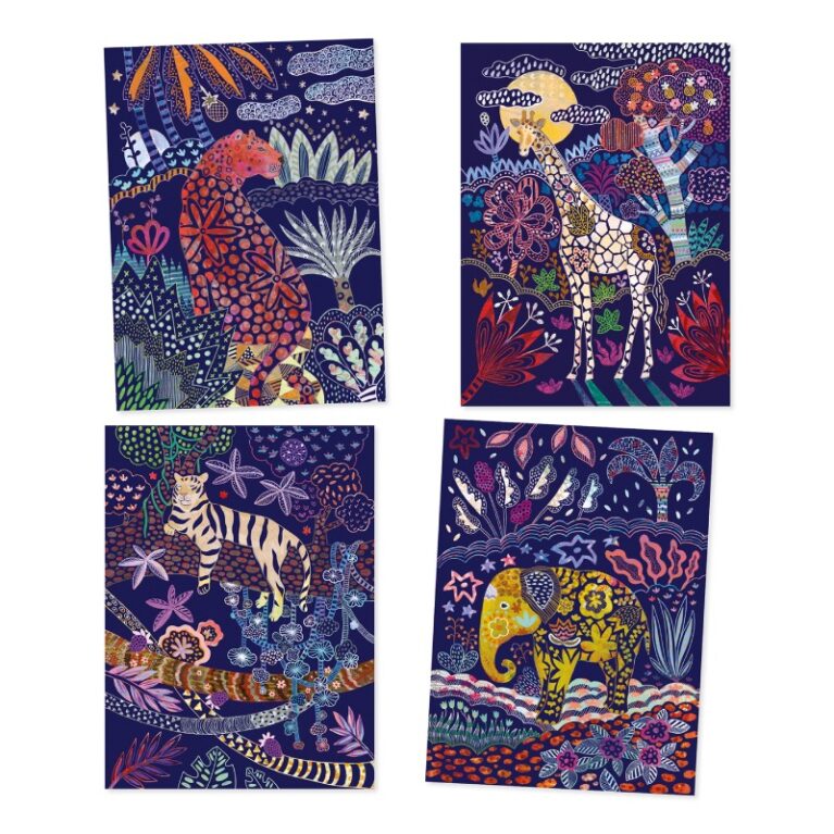 Lush Nature &#8211; Scratch Art Cards By Djeco 7+