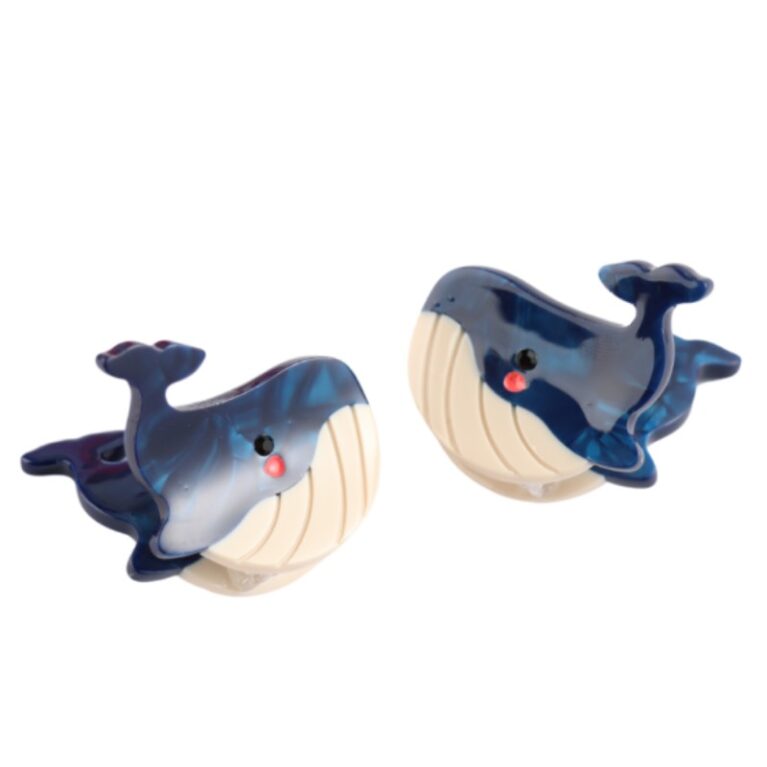 Blue Whale &#8211; Pair Of Claw Hair Clips