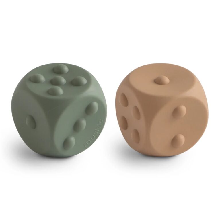 Set Of 2 Dice Press Silicone Sensory Toys 10m+