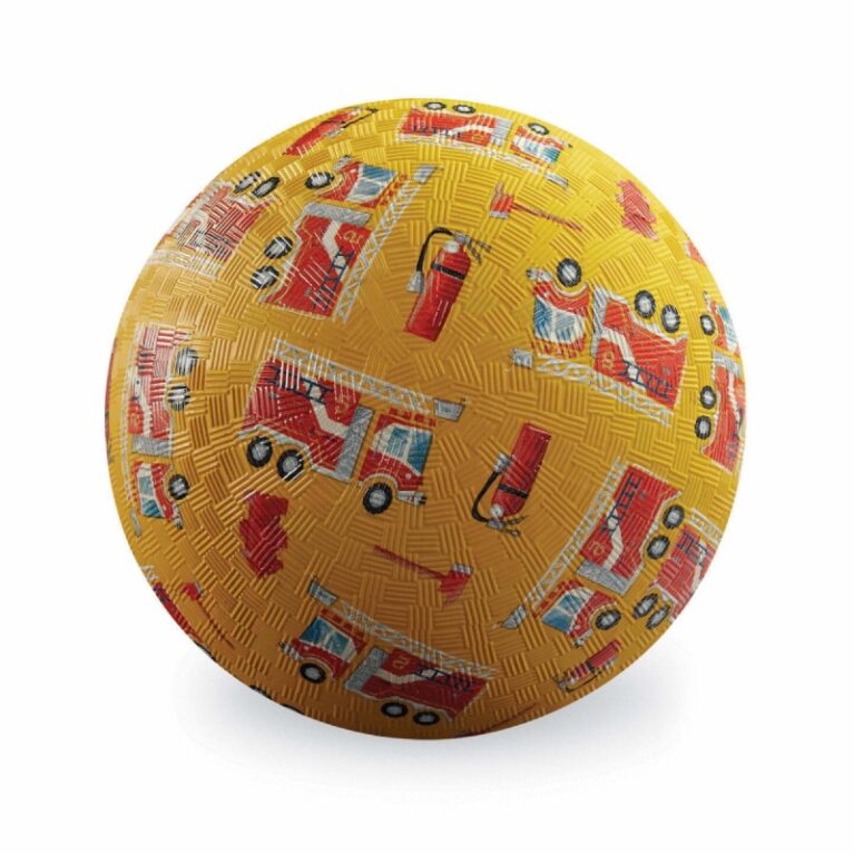 Fire Truck &#8211; Large Rubber Picture Ball 18cm