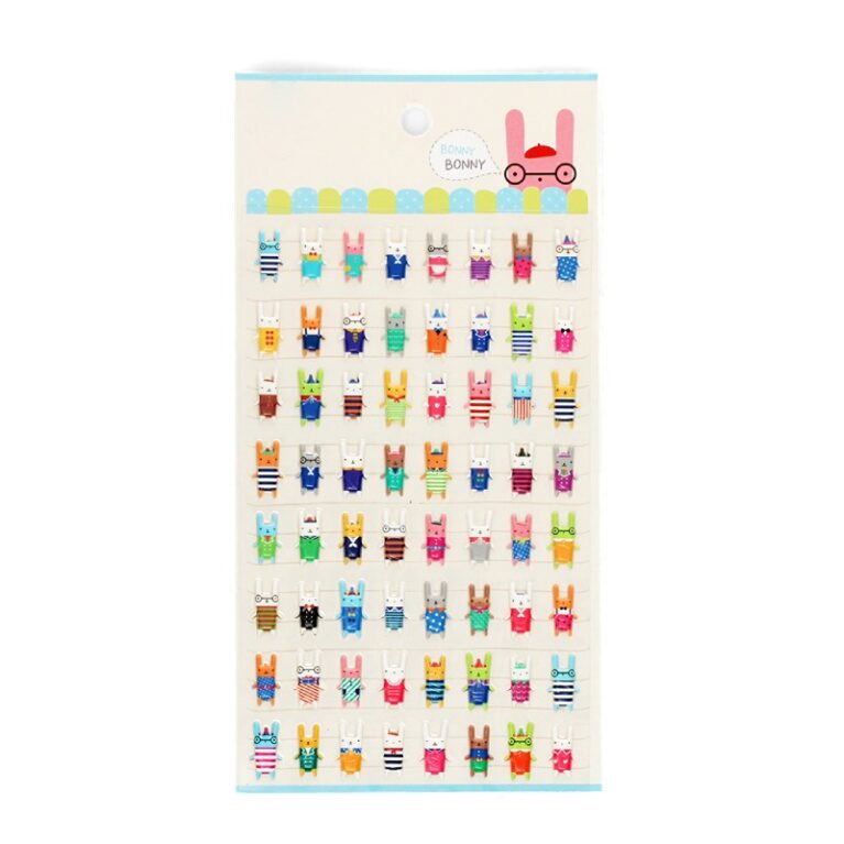 3D Puffy Stickers &#8211; Bunny