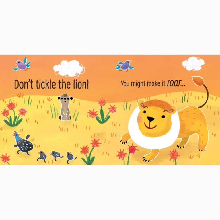 Don&#8217;t Tickle The Lion! &#8211; Touchy Feely Sound Book