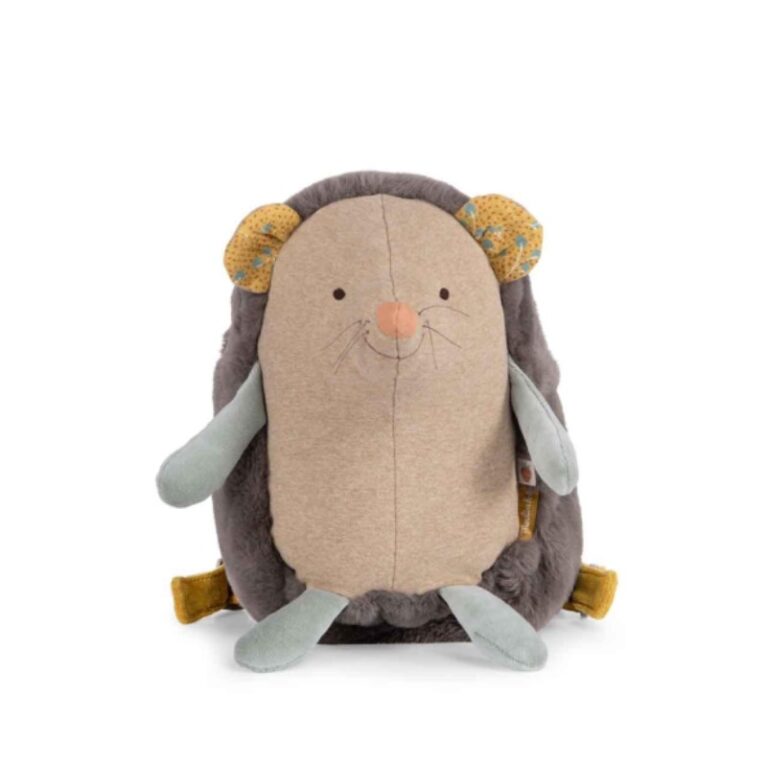 Children&#8217;s Hedgehog Backpack By Moulin Roty 3+