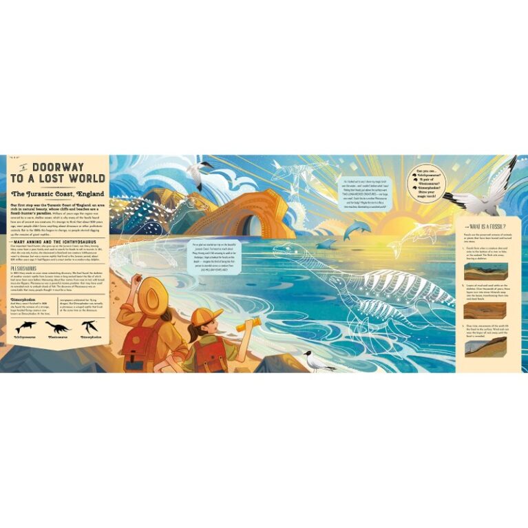 Dinosaurs &#038; Prehistoric Beasts (Magic Torch) &#8211; Hardback Book