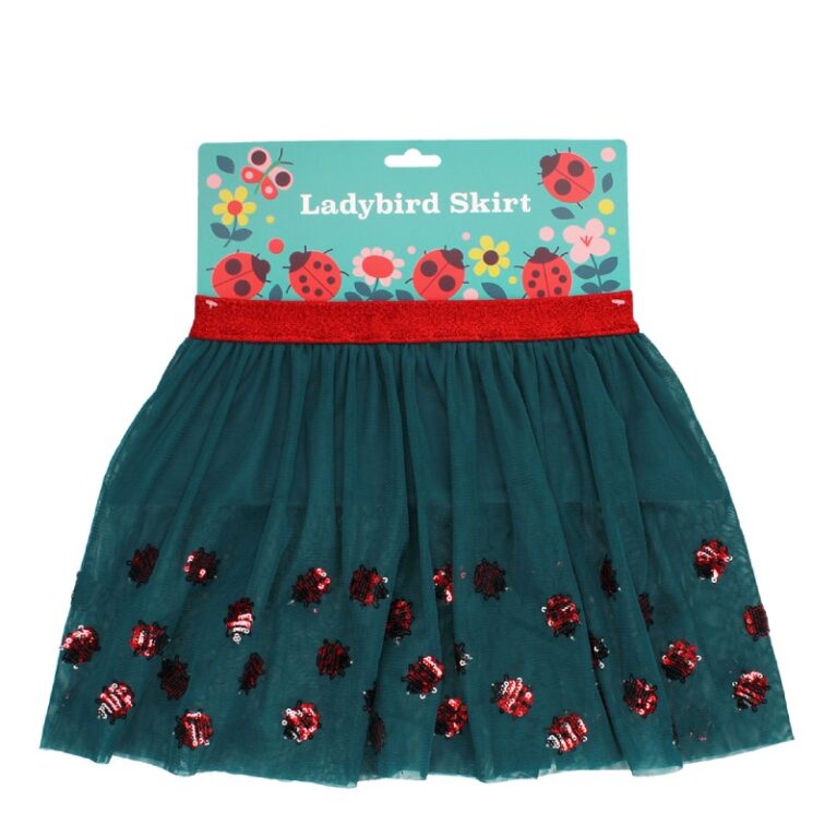 Children&#8217;s Blue Ladybird Skirt 3+
