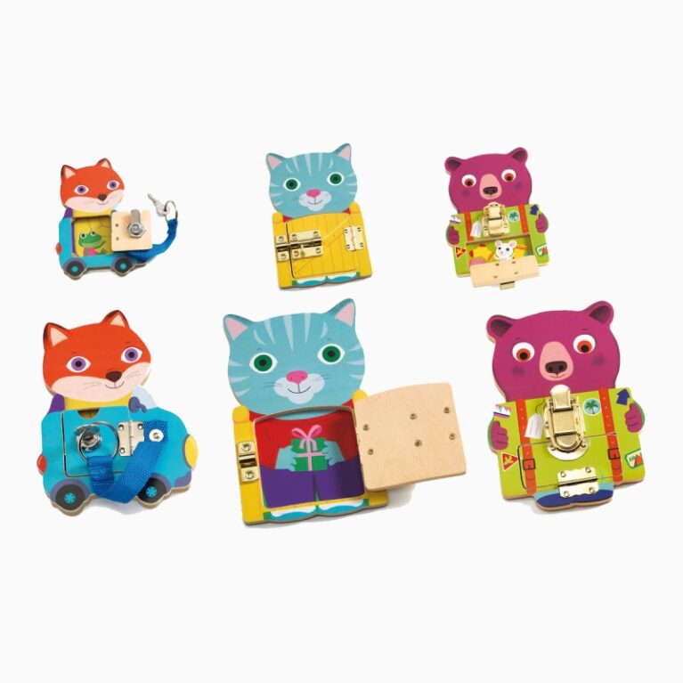 Locktou Wooden Latch Game By Djeco 3+