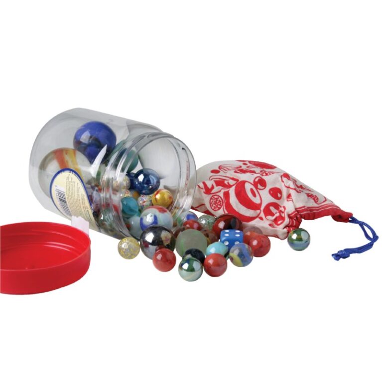 Classic Tub of 50 Marbles With Bag