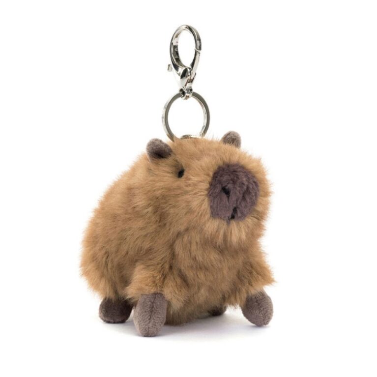 Clyde Capybara Bag Charm By Jellycat 1+