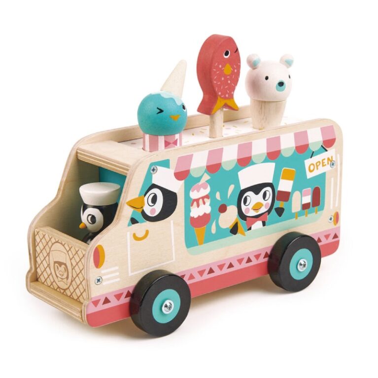 Penguin&#8217;s Gelato Van Wooden Toy 18m+
