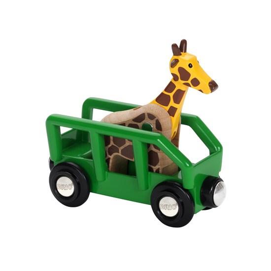 Giraffe and Wagon BRIO Wooden Railway Age 3+